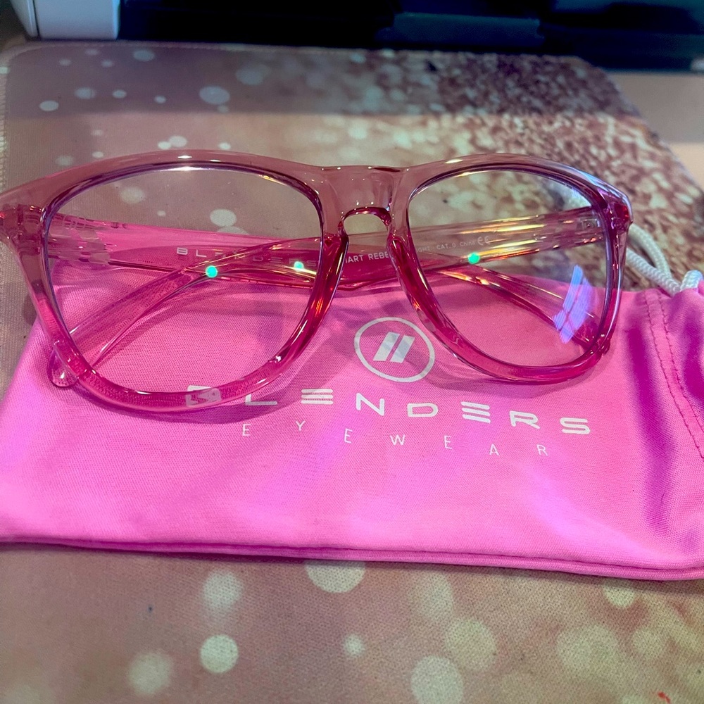 Blenders Blue Blocking Glasses - pink 💕